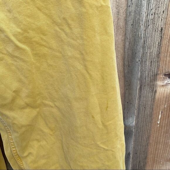 Free People we the free mustard Yellow High-Rise Cropped Wide-Leg Pants size 27 - Picture 12 of 12